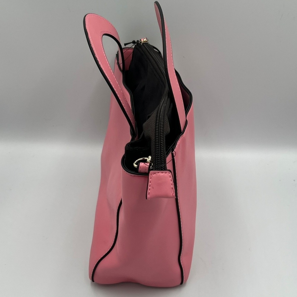 Who What Wear Satchel Handbag Womens OS Chateau Rose Pink Brand New Modern Chic - Picture 3 of 9